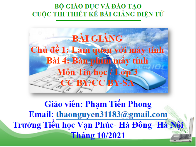 Bài 4: Bàn phím máy tính